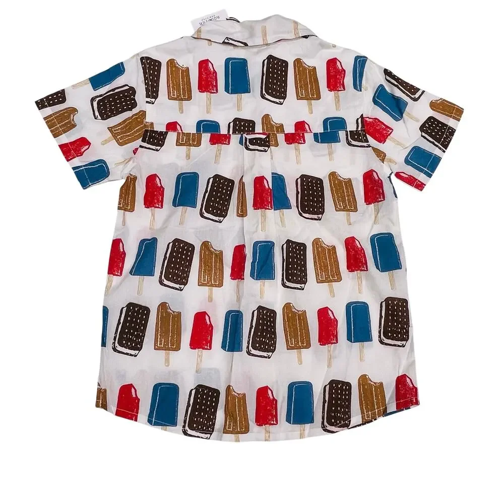 NWT Blue Rooster 6/12M Jack Shirt in Popsicles